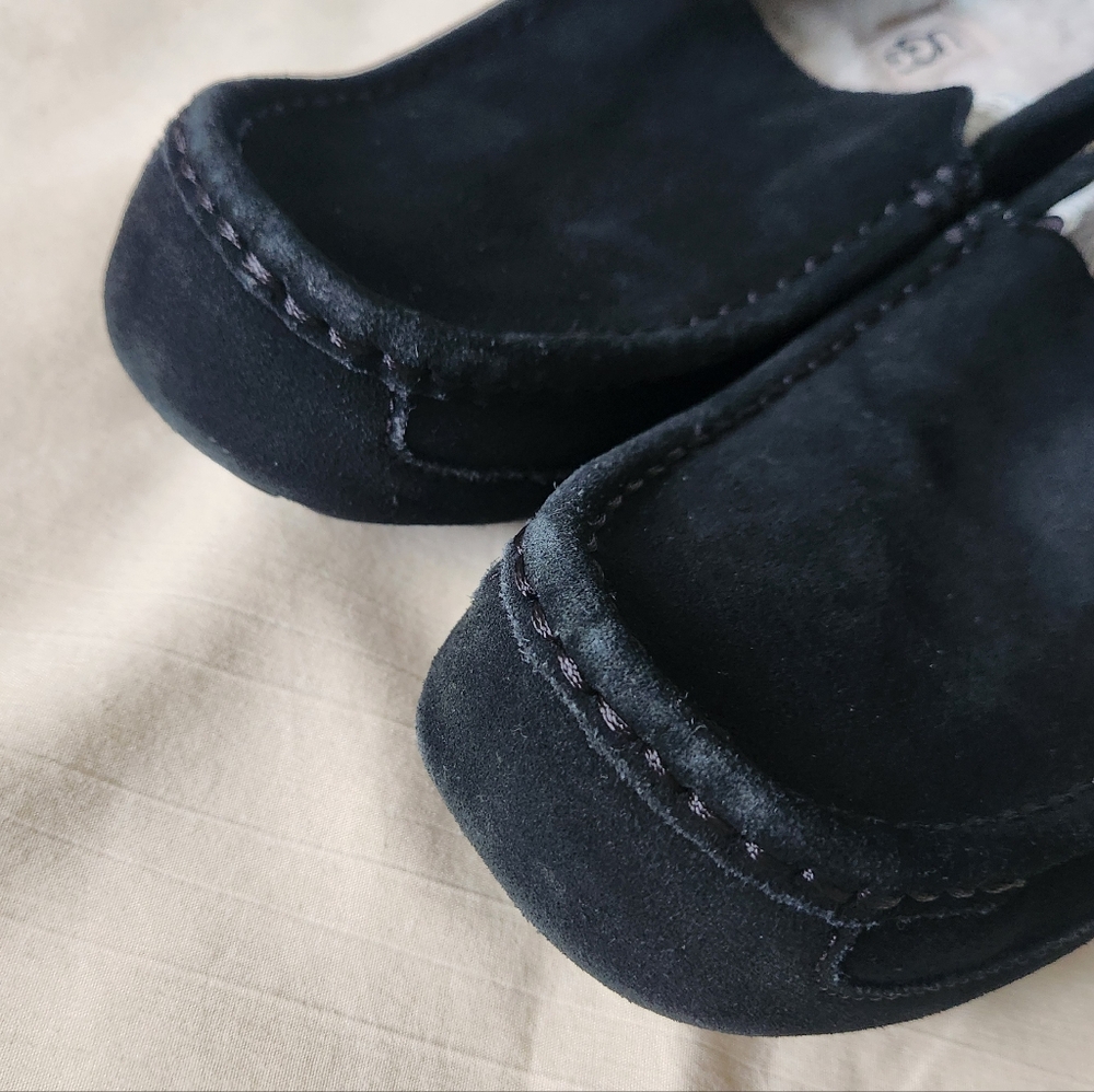 UGG Men's Adler Black Loafers Suele Slip-Ons Size 9 - Picture 5 of 11